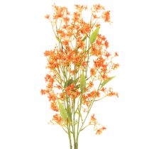 Produkt Sztuczny kwiat orchidei gałązka pomarańczowa filigranowa dekoracja pokoju 110cm 3 szt.
