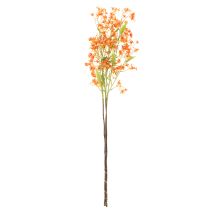 Produkt Sztuczny kwiat orchidei gałązka pomarańczowa filigranowa dekoracja pokoju 110cm 3 szt.