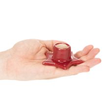 Produkt Świecznik gwiazda na świece stożkowe, adwentowe i bożonarodzeniowe, 8cm, 2 sztuki