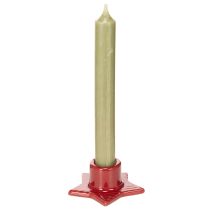 Produkt Świecznik gwiazda na świece stożkowe, adwentowe i bożonarodzeniowe, 8cm, 2 sztuki
