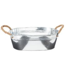 Produkt Miska owalna 35 cm x 21,5 cm wys. 11,5 cm, cynk błyszczący