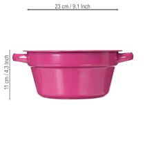 Produkt Doniczka metalowa, letnia ozdoba do salonu, 23 cm, 3 sztuki