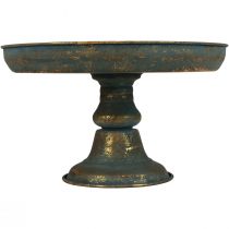 Miska z nóżką miska ozdobna miska metalowa złota Ø29cm W17,5cm