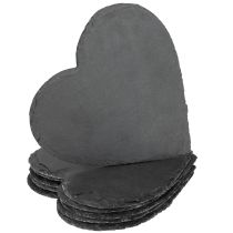 Produkt Ozdoba w kształcie serca z łupka, talerz łupkowy w kształcie serca, 20 cm, 5 szt.