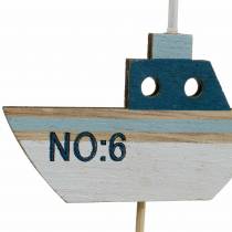 Produkt Korki dekoracyjne ship wood biały niebieski natura 8cm wys.37cm 24szt