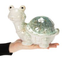 Produkt Ceramiczna figurka żółwia jako element przyciągający wzrok w salonie, figurka dekoracyjna, 22 cm