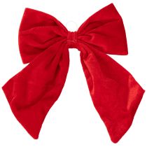 Produkt Czerwona kokarda dekoracyjna jako ozdoba świąteczna, 28cm, 3 sztuki