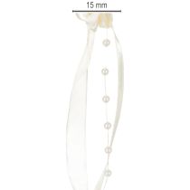 Produkt Wstążka Valentino kremowa 15mm 5m