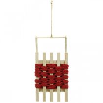 Produkt Ozdobne sanie drewniane sanie bożonarodzeniowe D30×S14,5×W9,5cm