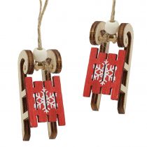 Produkt Sanie do zawieszenia czerwone 4cm 12 szt