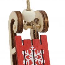 Produkt Sanie do zawieszenia czerwone 4cm 12 szt