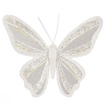 Produkt Dekoracja motyla pióro motyl wygląd 15x13cm 2 szt