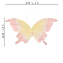 Produkt Pływający motyl – lekka wisząca figurka motyla do pomieszczeń, 70 cm, 1 sztuka