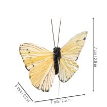 Produkt Dekoracyjne motyle na druciku do kolorowej dekoracji stołu, 7cm, 12 szt.