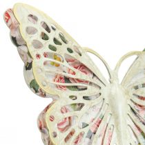 Produkt Dekoracja ścienna metalowa dekoracja w kształcie motyla w stylu wiejskim szer. 21,5 cm