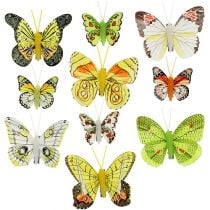 Motyle z klipsem 5cm - 7cm różne 10szt