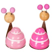 Produkt Figurka ślimaka o ciekawym wzorze, urocza dekoracja wiosenna, 9 cm, 4 sztuki