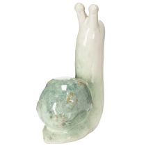 Produkt Ceramiczna figurka dekoracyjna ślimaka do stylowych wnętrz i uroczych dekoracji stołu, 16 cm