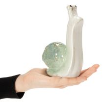 Produkt Ceramiczna figurka dekoracyjna ślimaka do stylowych wnętrz i uroczych dekoracji stołu, 16 cm