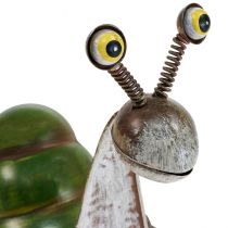 Deco ślimak metalowa figura dekoracyjna dekoracja ogrodowa 26x14x20cm