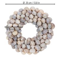 Produkt Wianek ślimakowy do powieszenia, dekoracyjny w stylu marynistycznym, Nathai, Ø35cm