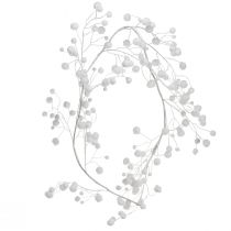 Produkt Girlanda śnieżkowa zimowa dekoracja biała brokatowa L125cm