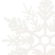 Produkt Ozdoba śnieżynkowa do powieszenia na zimę biała 30cm 3 sztuki