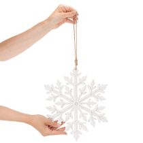 Produkt Duży dekoracyjny płatek śniegu, ozdoba wisząca, 30 cm