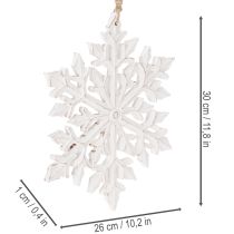 Produkt Duży dekoracyjny płatek śniegu, ozdoba wisząca, 30 cm