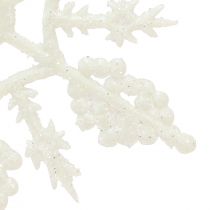 Produkt Dekoracja płatek śniegu biały brokat kryształki lodu 10cm 12 szt
