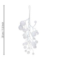 Produkt Gałązki ozdobne śnieżynki do powieszenia brokatu 30cm 2szt