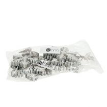 Produkt Drewniane płatki śniegu w kolorze biało-szarym. 7-12cm 6szt