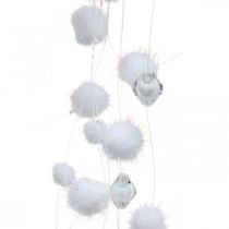 Produkt Girlanda Snowball Zimowa Girlanda Snowflakes Biała 72cm