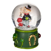 Produkt Kula śnieżna z talizmanem na szczęście i figurką kominiarza, 4 cm, 3 sztuki
