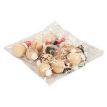 Produkt Wieszak do dekoracji drewna bałwanek bożonarodzeniowy naturalny 5cm 12szt