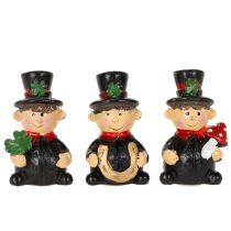 Produkt Figurka kominiarza na szczęście do przyklejenia, 5cm, 6 szt.