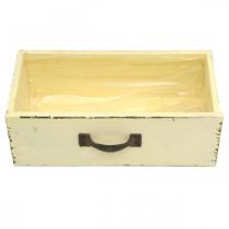 Produkt Drewniana szuflada do sadzenia Yellow Shabby Chic 25×13×8cm