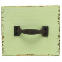 Produkt Szuflada na doniczkę jasnozielona shabby chic 12,5×12,5×10cm