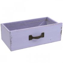 Produkt Doniczka Dekoracyjna Szuflada Shabby Chic Drewno Fioletowa 25×13×8cm