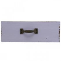 Produkt Doniczka Dekoracyjna Szuflada Shabby Chic Drewno Fioletowa 25×13×8cm
