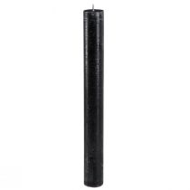 Produkt Świece czarne świece w sztyfcie w jednolitym kolorze 34x300mm 4 szt