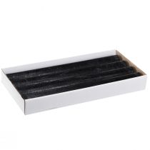 Produkt Świece czarne świece w sztyfcie w jednolitym kolorze 34x300mm 4 szt