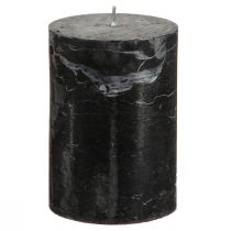 Produkt Czarne świece Świece stojące jednokolorowe 70x100mm 4 szt