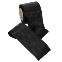 Produkt Czarna wstążka do wieńca 75 mm 25 m - wstążka żałobna z octanu do nadruku i dekoracji