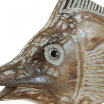 Dekoracja w kształcie ryby miecznika Dekoracja z drewna morskiego dł. 40×wys. 24,5 cm