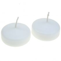 Świeczki pływające białe 4,5cm 28szt