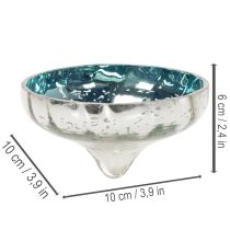 Produkt Pływający szklany świecznik typu tealight, elegancki akcent w każdym pomieszczeniu, 10 cm, 2 sztuki