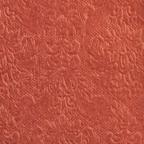 Produkt Serwetki Bordeaux Tłoczone Ozdoby 33x33cm 15szt