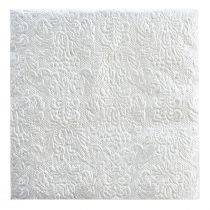 Produkt Serwetki Kolor Srebrny Tłoczony Ozdoba 33x33cm 15szt