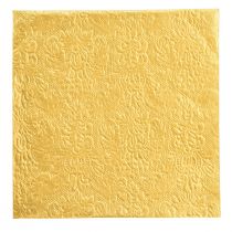 Serwetki Świąteczne Złoto Tłoczone Wzór 33x33cm 15szt